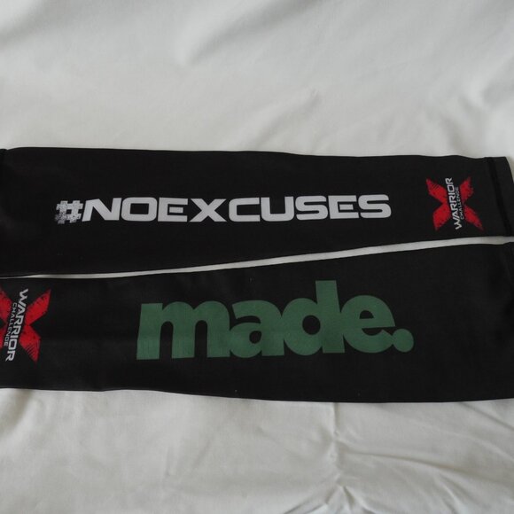 Warrior Challenge "Made No Excuses" Arm Sleeves - Picture 1 of 4